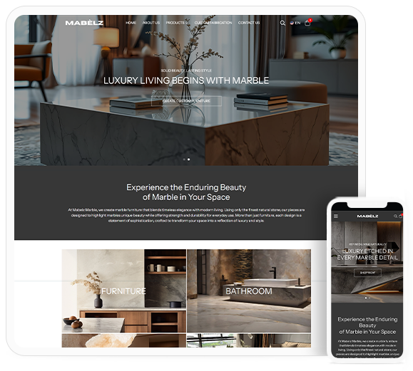 Marble furniture products website